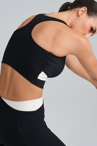 Top Deportivo Nadador Negro Combinado