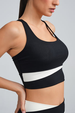 Top Deportivo Nadador Negro Combinado