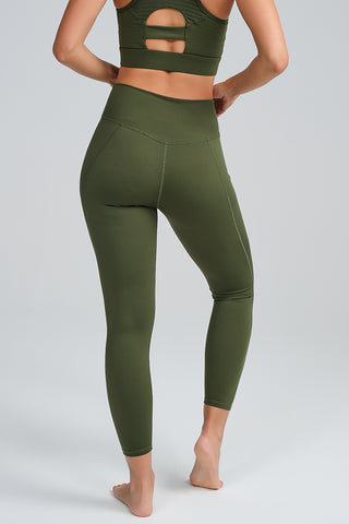 Legging Largo Confort Verde Militar