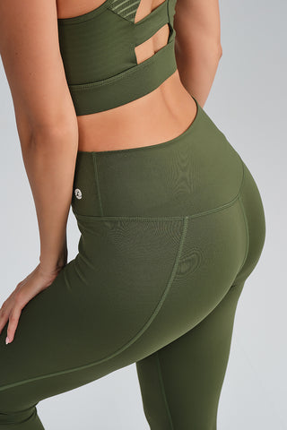 Legging Largo Confort Verde Militar