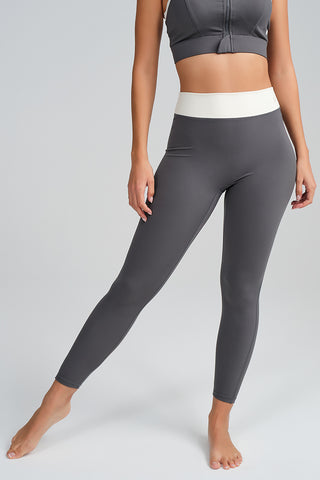 Legging Largo Color Block Gris