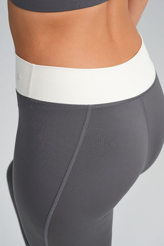 Legging Largo Color Block Gris