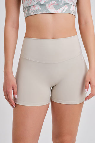 Legging Corto Confort Cintura Alta Beige