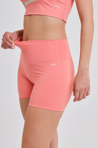 Legging Corto Confort Cintura Alta Coral