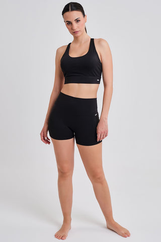 Legging Corto Confort Cintura Alta Negro
