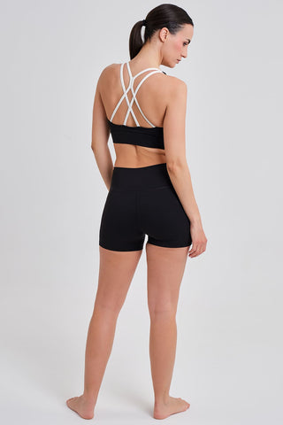 Legging Corto Confort Cintura Alta Negro