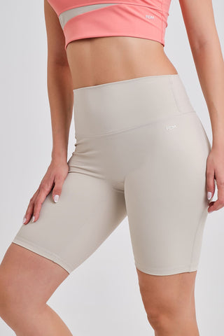Legging Ciclista Confort Cintura Alta Beige