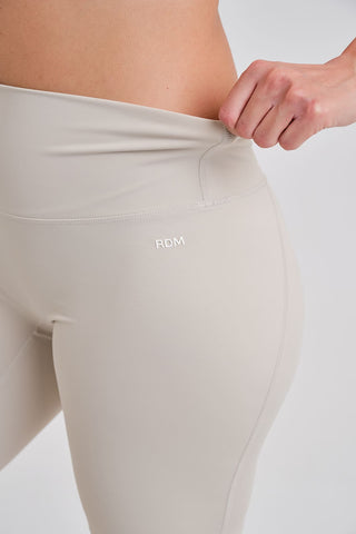 Legging Ciclista Confort Cintura Alta Beige