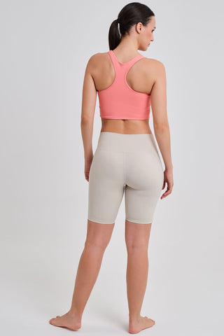 Legging Ciclista Confort Cintura Alta Beige