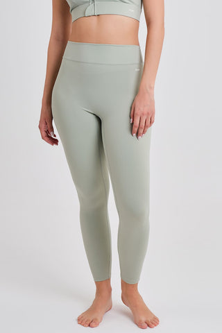 Leggings Mujer Largos Verde claro Cintura Alta