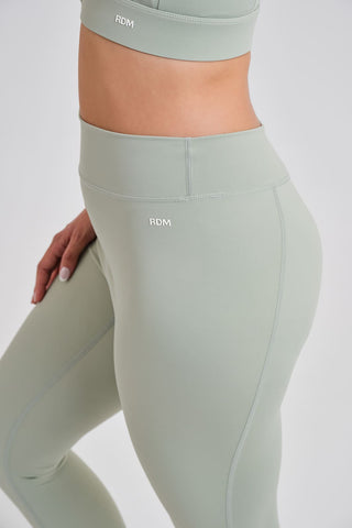 Leggings Mujer Largos Verde claro Cintura Alta