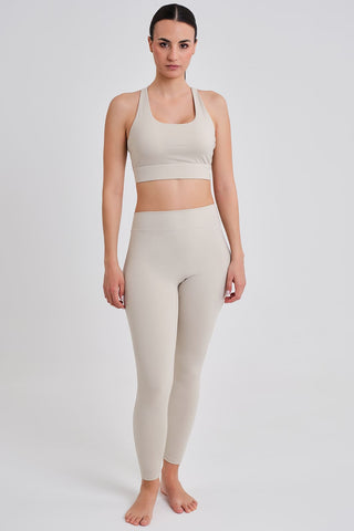 Leggings Mujer Largos Beige