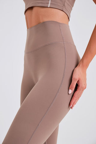 Leggings Largos Arena con Cintura Compresiva